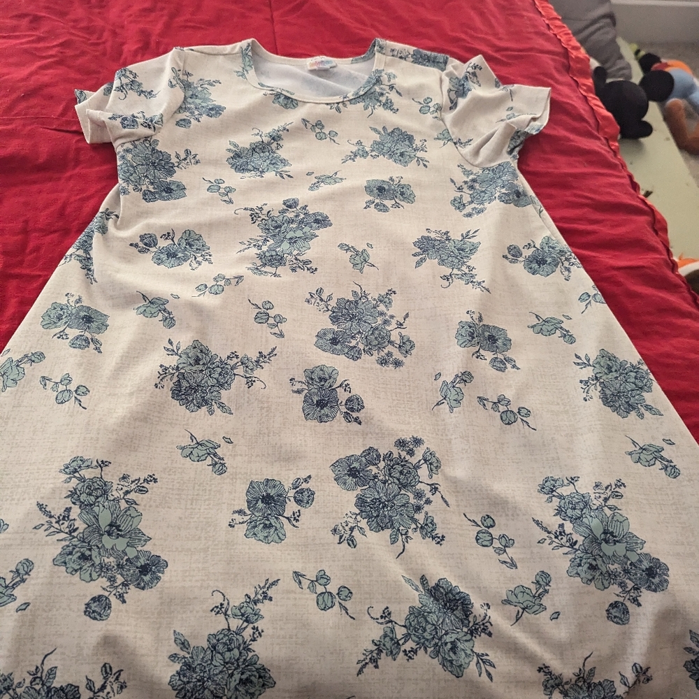 Lularoe floral dress with pockets